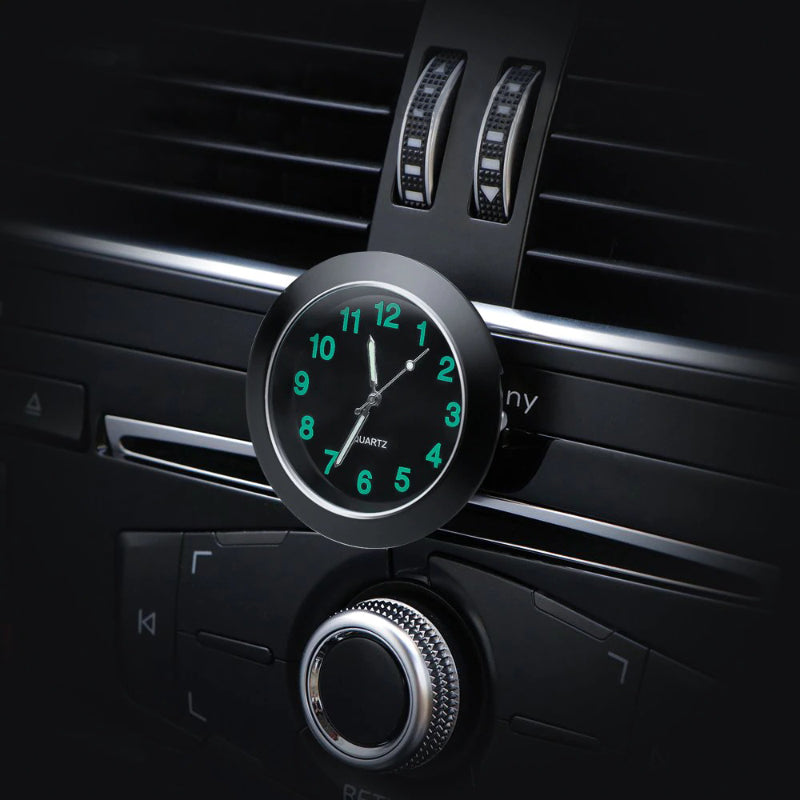 Luminous Mini Portable Stick-On Car Clocks With Shock Resistance