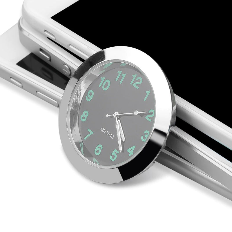 Luminous Mini Portable Stick-On Car Clocks With Shock Resistance