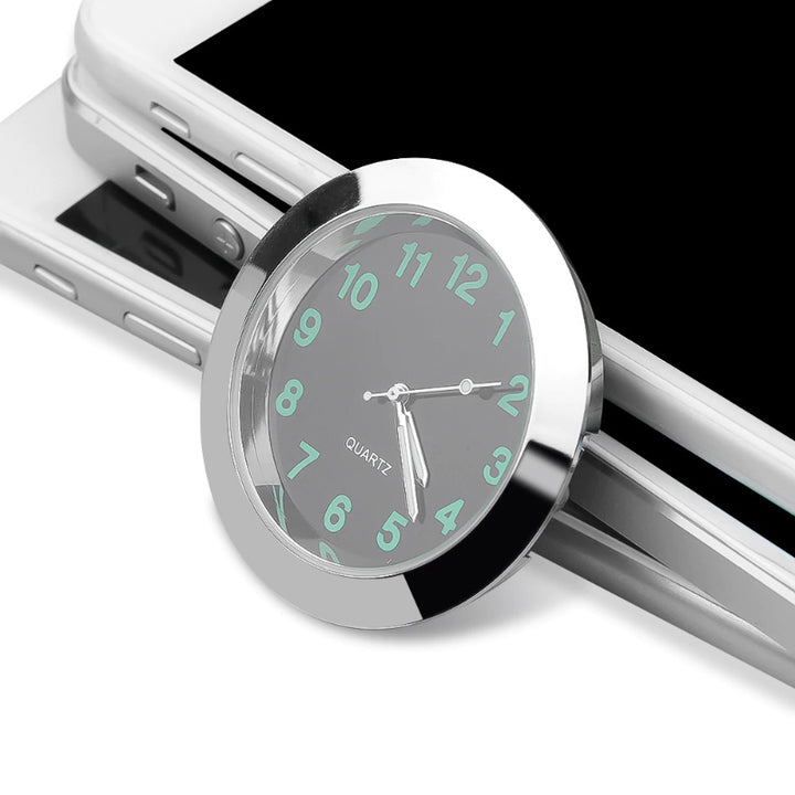 Luminous Mini Portable Stick-On Car Clocks With Shock Resistance