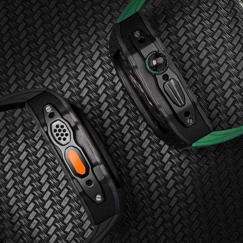 Top-Quality Durable Carbon Fiber Camouflage Mod Kit for Apple Watches