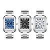 High-end Fashion Brand Luxury Stainless Steel Square Case Quartz Watches