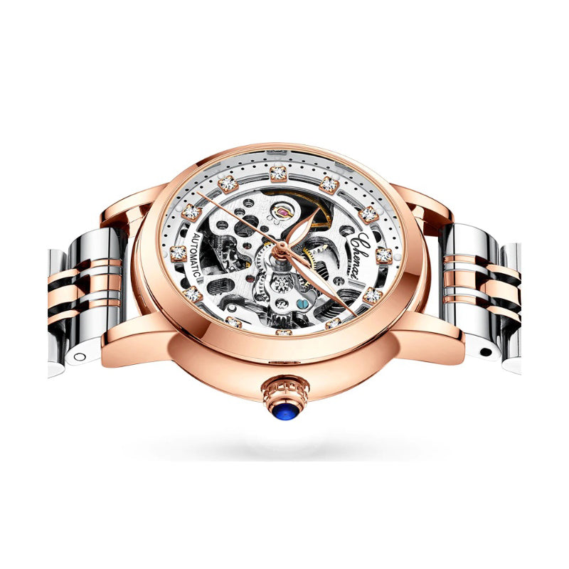 Sparkling Romantic Hollowed-out Love Dial Automatic Watches