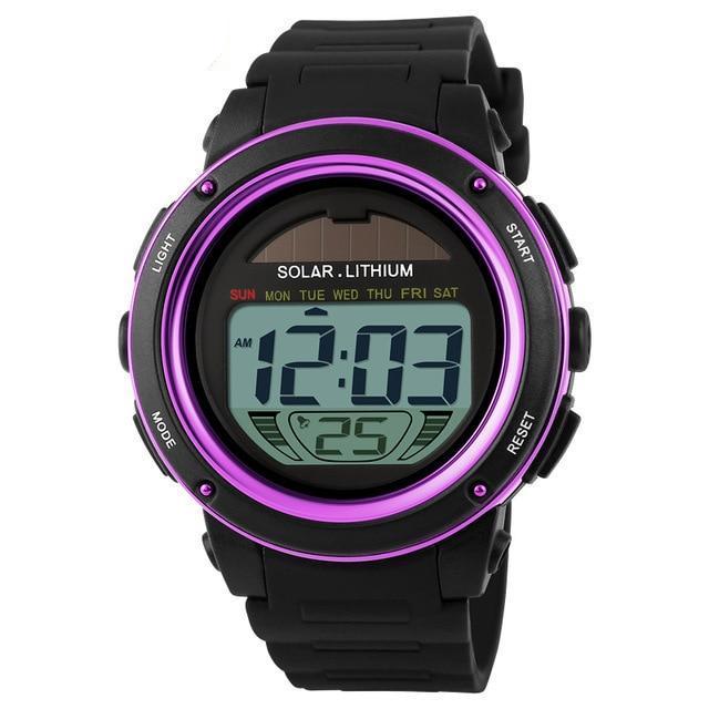 Solar powered discount waterproof watch women's