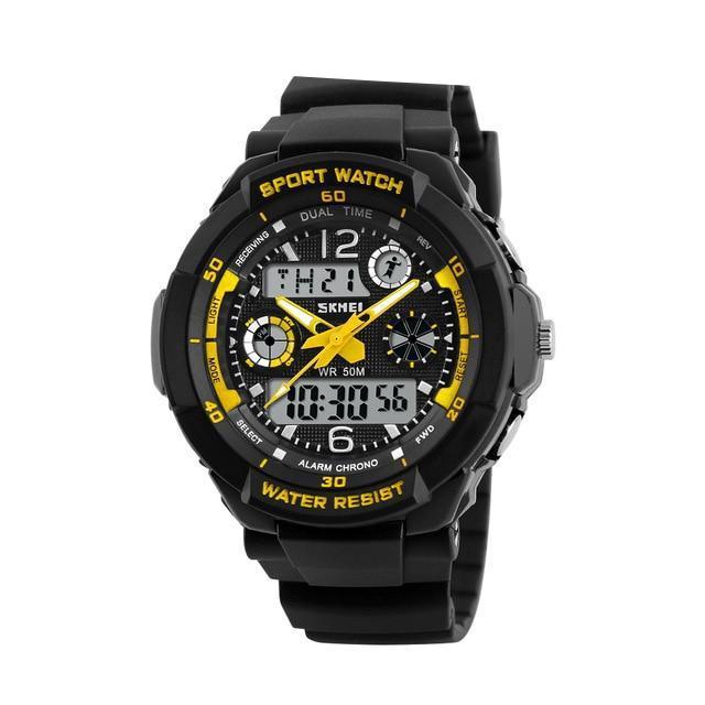 Children's Sportswatch - The Mighty Kids™ Multi-functional Dual Time Waterproof Watches For Kids