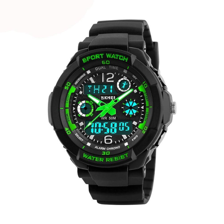 Children's Sportswatch - The Mighty Kids™ Multi-functional Dual Time Waterproof Watches For Kids