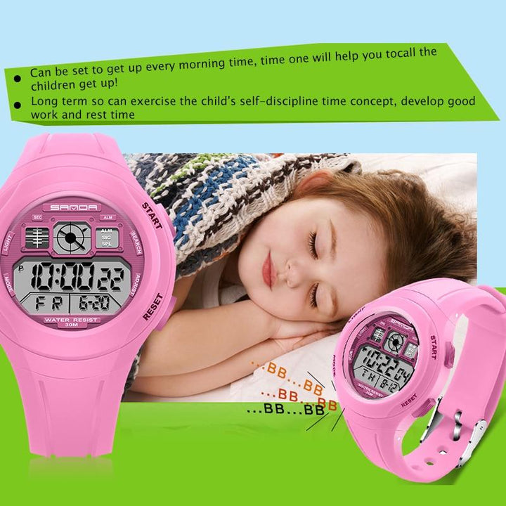 Children's Sportswatch - The Tough Sanda™ Children's Rubber LED Sports Wristwatches