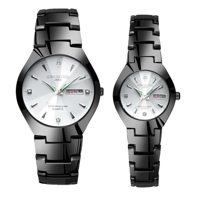 Couple's Watches - The Kingnuos™ Couple & Lovers Luxury Steel Quartz Watch