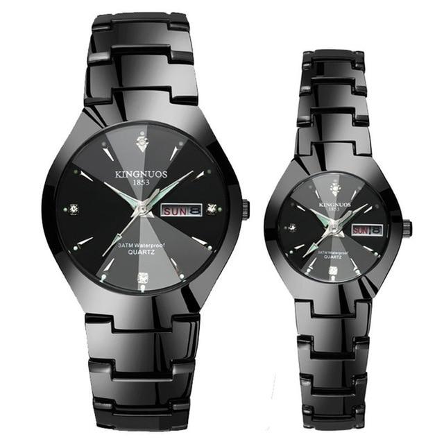 Couple's Watches - The Kingnuos™ Couple & Lovers Luxury Steel Quartz Watch