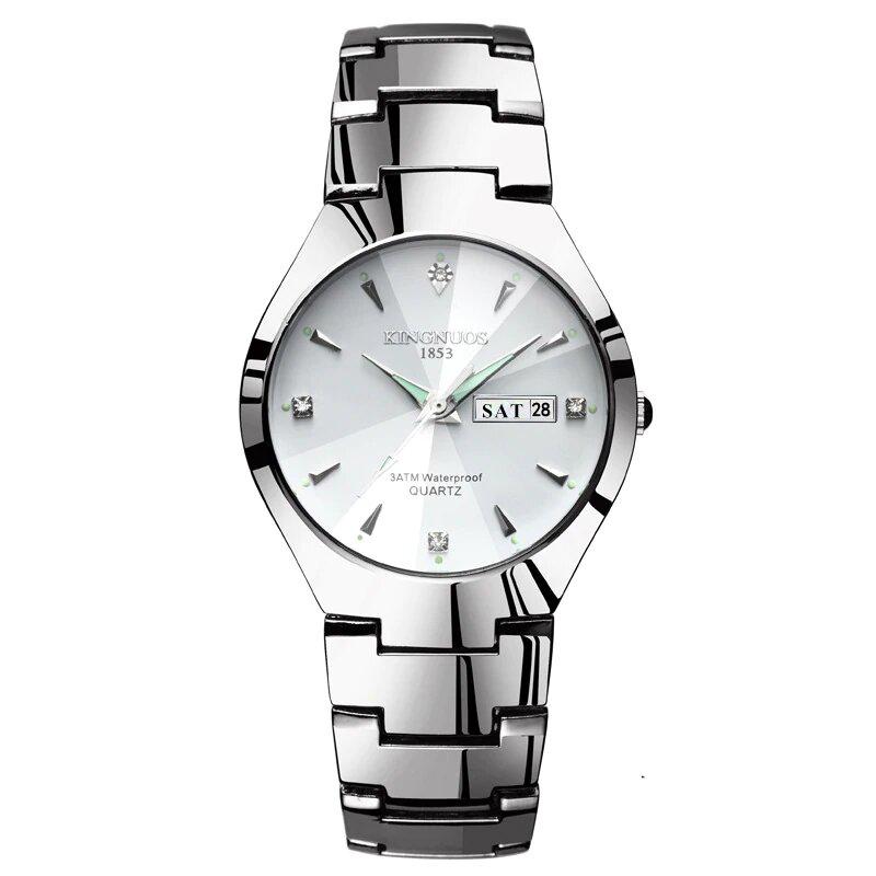 The Kingnuos™ Couple & Lovers Luxury Steel Quartz Watch