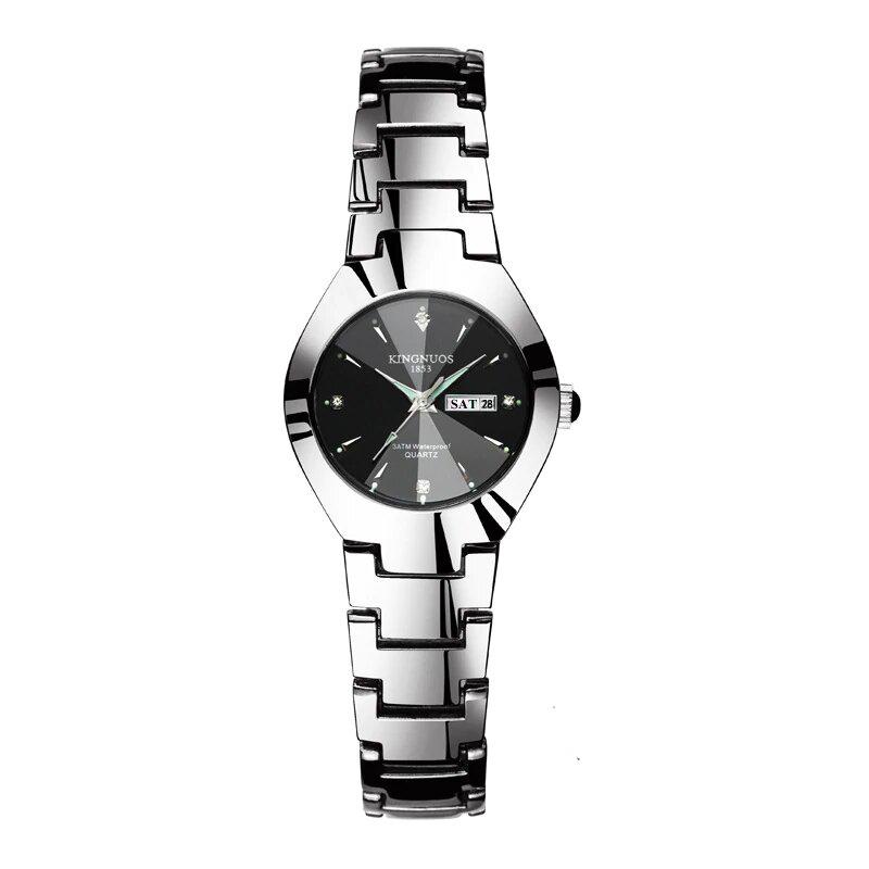 The Kingnuos™ Couple & Lovers Luxury Steel Quartz Watch