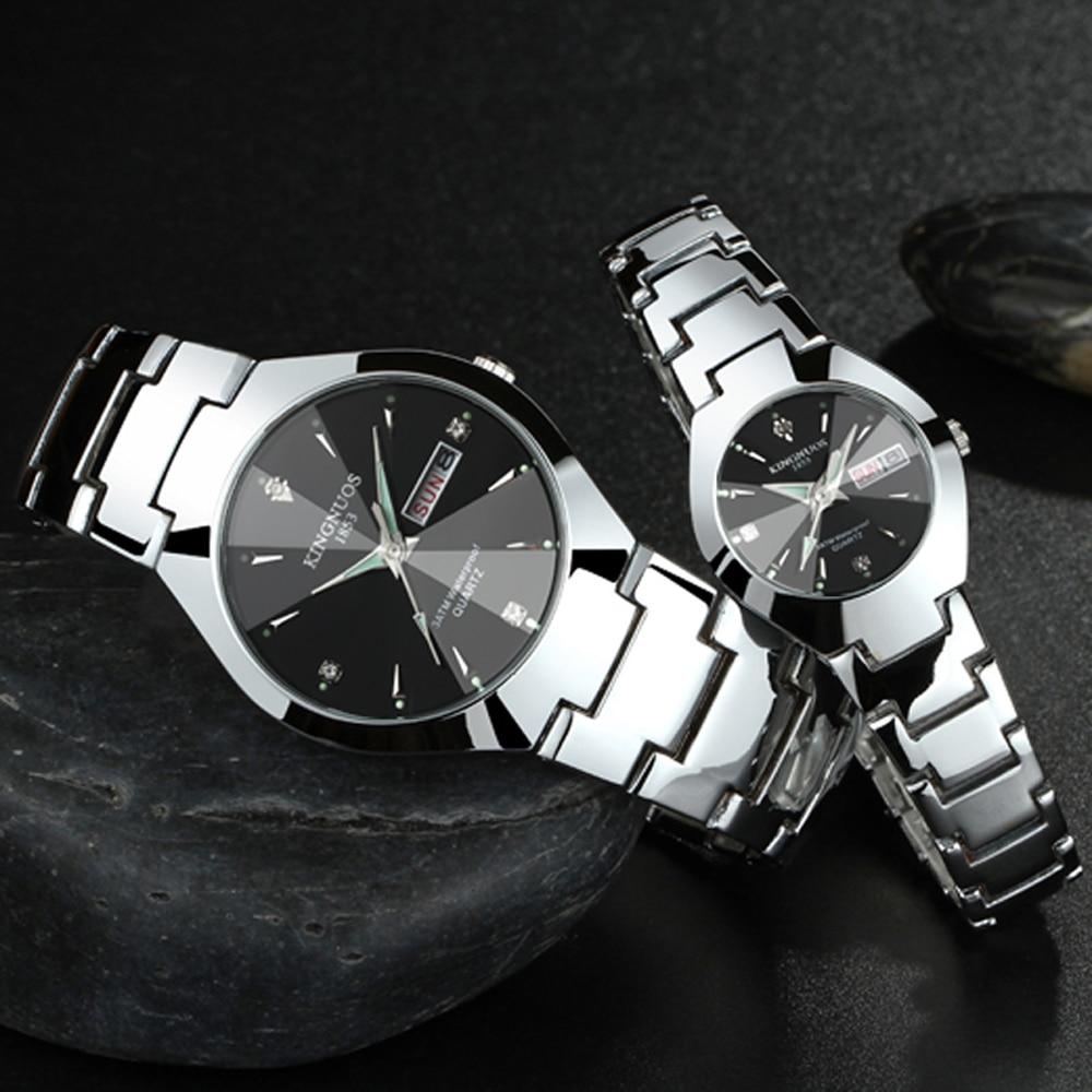 Couple's Watches - The Kingnuos™ Couple & Lovers Luxury Steel Quartz Watch