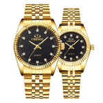 Couple's Watches - The Lover's Gem™ Pair Couple's Top Brand Luxury Gold Wristwatch