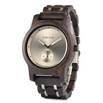Couple's Watches - The Sleek Pair™ Couple's Lovers Custom Logo Wooden Quartz Watch