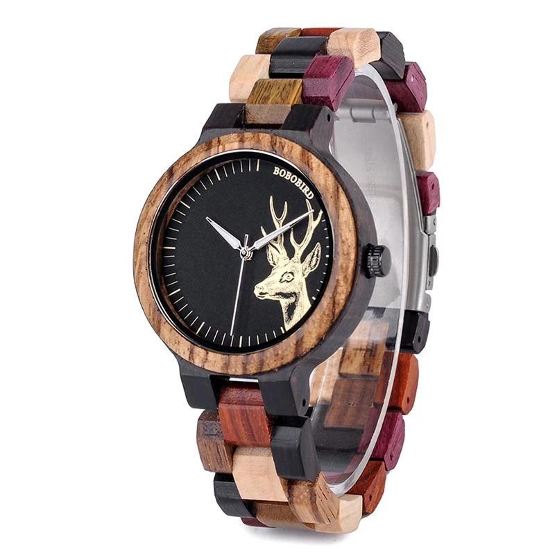 Couple's Watches - The Wood's Deer™ Couple's Lover Pair Elk Deer Quartz Wooden Watch