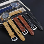 Vintage Style Hollow-Out Genuine Leather Replacement Watchbands