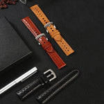 Vintage Style Hollow-Out Genuine Leather Replacement Watchbands