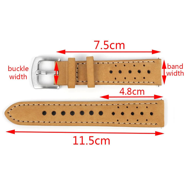 Vintage Style Hollow-Out Genuine Leather Replacement Watchbands