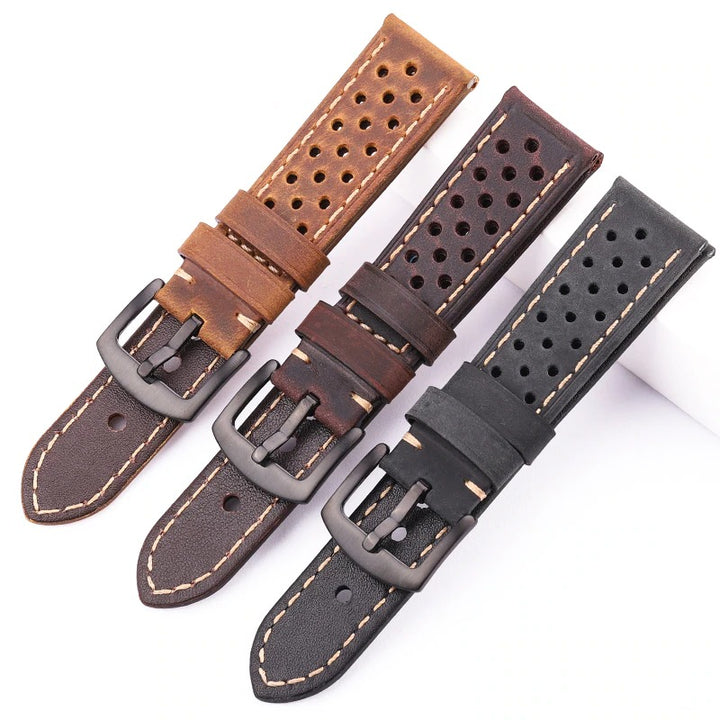 Hollow Out Retro Genuine Leather Replacement Watchbands