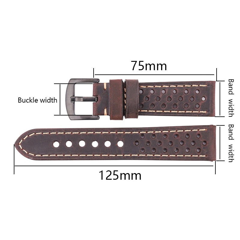 Hollow Out Retro Genuine Leather Replacement Watchbands