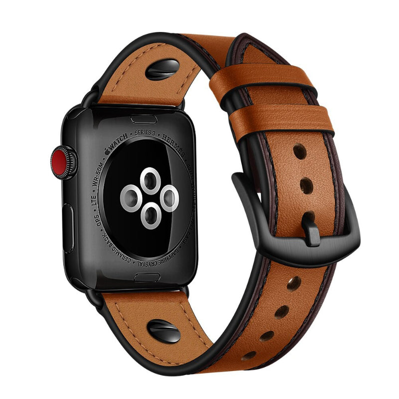 Men's Country Style Leather Replacement Straps for Apple Watches