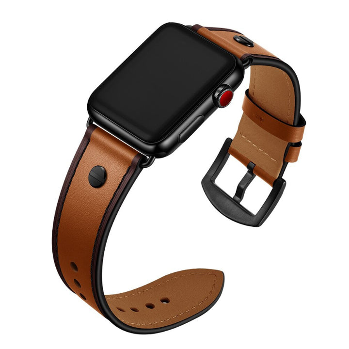 Men's Country Style Leather Replacement Straps for Apple Watches