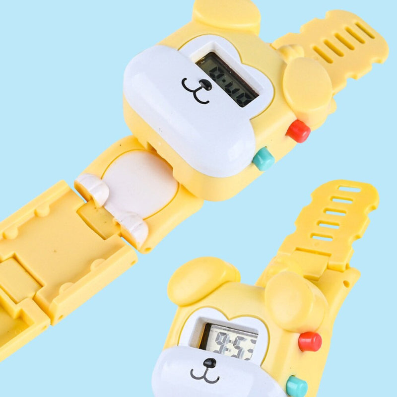 2-in-1 Animal Toy and Digital Watch for Kids