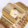 Luxurious Rhinestone Bejeweled Multi-layer Steel Chain Quartz Watches