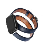 Multi-layer Leather Strap Replacements for Apple Watches