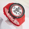 Unisex Digital Watch with Silicone Band and Back Light Feature
