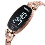 Digital Watch - Elegant Rhinestone Digital Wrist Watch For Women