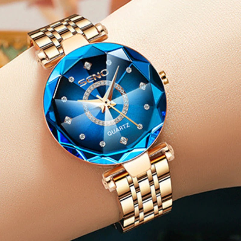 Bright Multi-Surface Sun Pattern Gradient Dial Quartz Watches