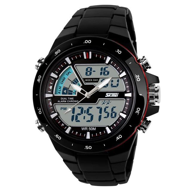 Dual Display Watch - The Array™ Chrono Waterproof Military Digital Sports Watches For Men