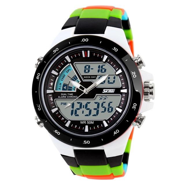 Dual Display Watch - The Array™ Chrono Waterproof Military Digital Sports Watches For Men