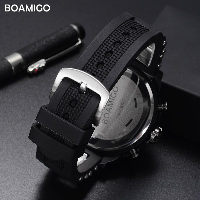 Dual Display Watch - The Boamigo™ Men's LED Digital Quartz Military Sports Watch