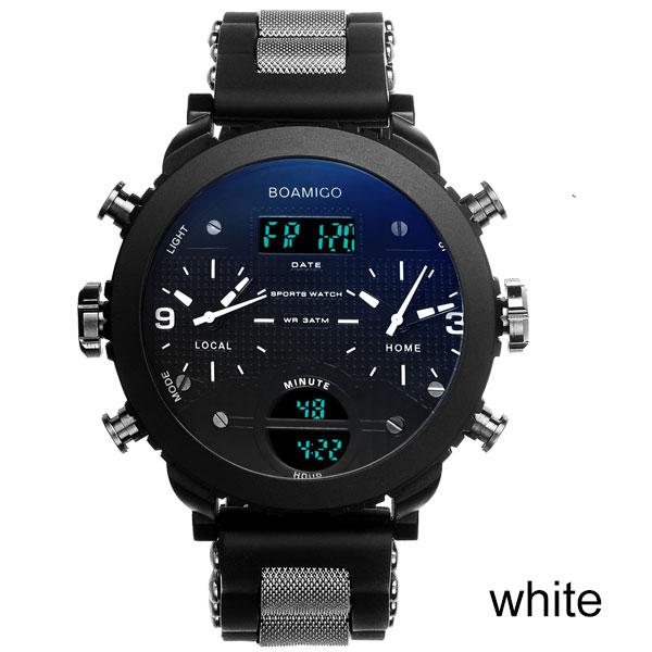 Dual Display Watch - The Boamigo™ Men's LED Digital Quartz Military Sports Watch