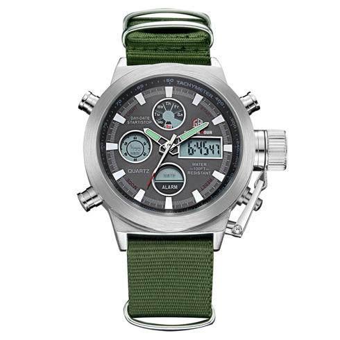 Dual Display Watch - The Bulky Gears™ Digital Analog Military Waterproof Men's Watch