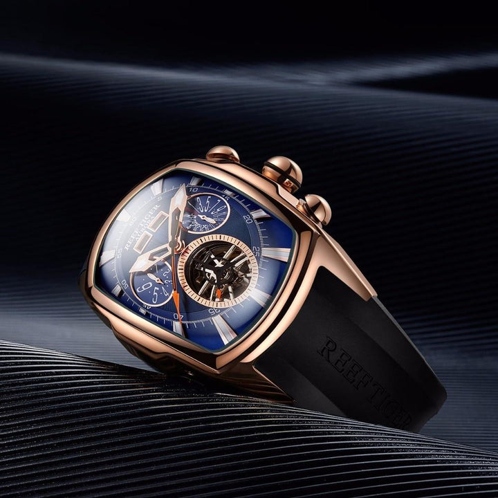 Dual Display Watch - The Luminous™ Analog Tourbillon Men's Watch