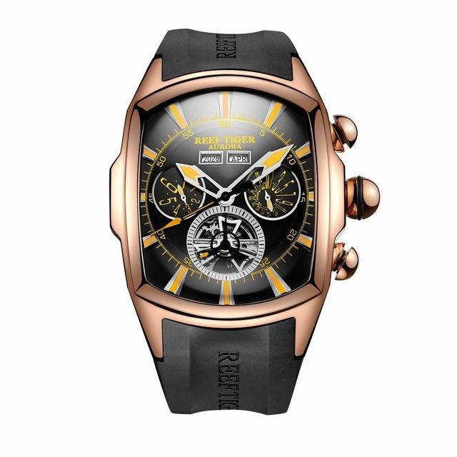 Dual Display Watch - The Luminous™ Analog Tourbillon Men's Watch