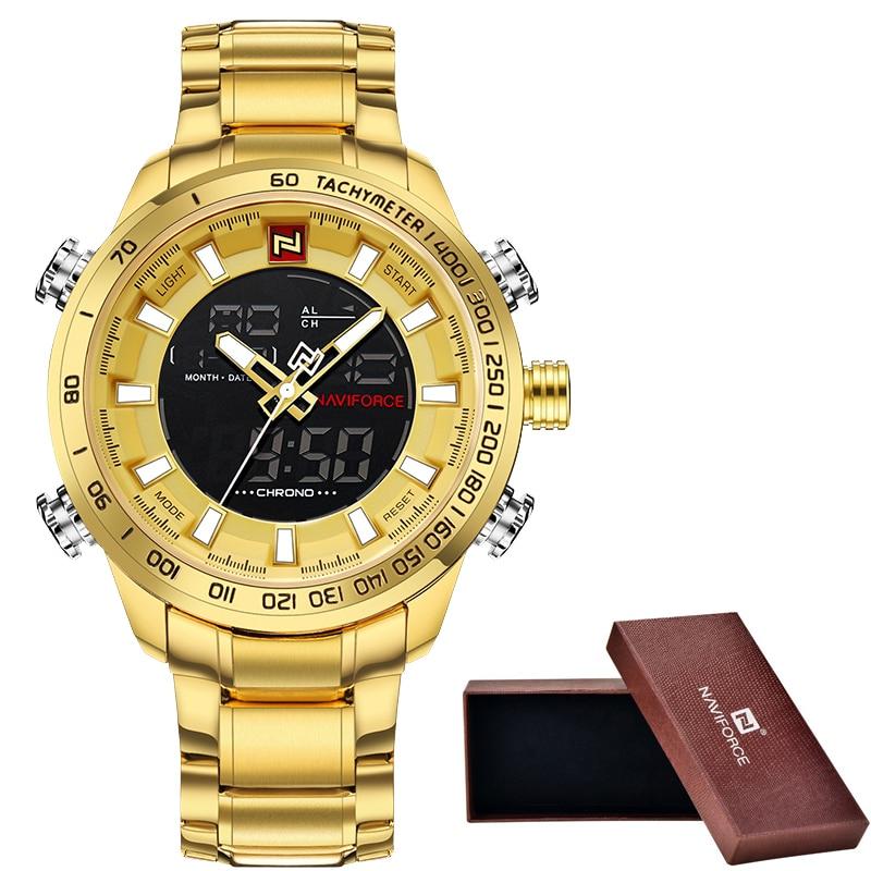 Dual Display Watch - The Luxurious Navi™ Men's Luxury LED Digital Waterproof Watch