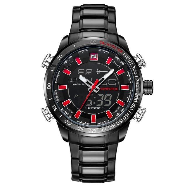 Dual Display Watch - The Luxurious Navi™ Men's Luxury LED Digital Waterproof Watch