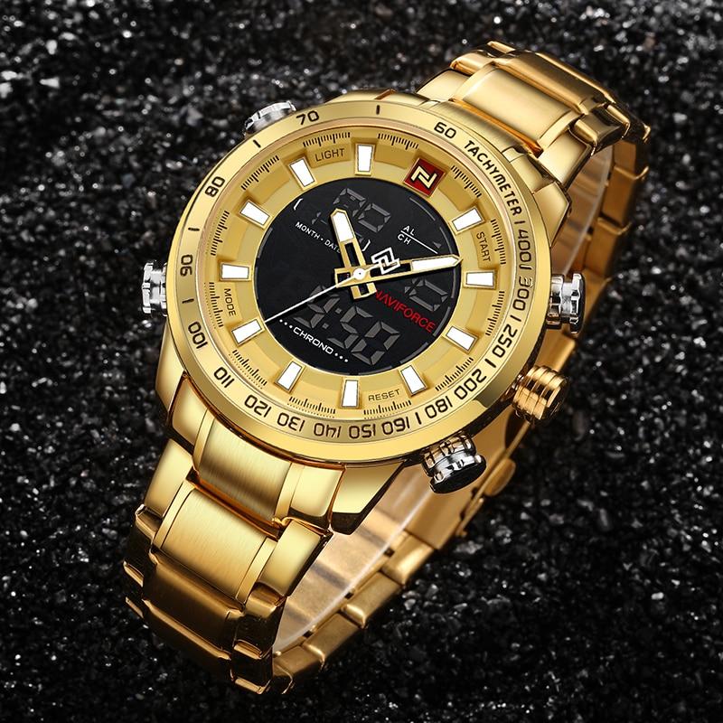 Dual Display Watch - The Luxurious Navi™ Men's Luxury LED Digital Waterproof Watch