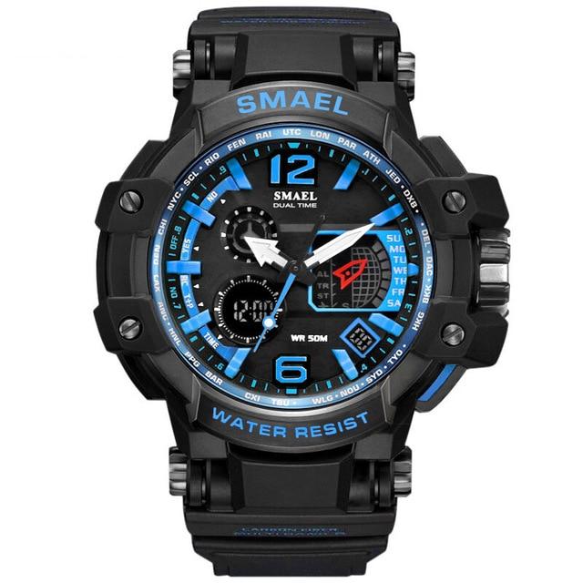 Dual Display Watch - The Mascular™ Men's Casual LED Digital 50M Waterproof Watches