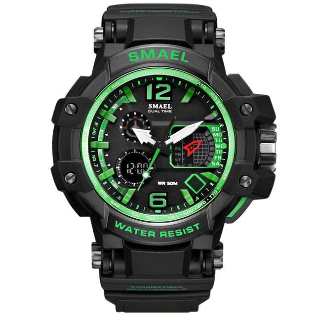 Dual Display Watch - The Mascular™ Men's Casual LED Digital 50M Waterproof Watches