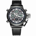 Dual Display Watch - The Military™ Luxury LED Nylon & Leather Strap LED Watches For Men
