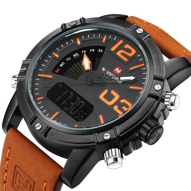 Dual Display Watch - The Power Navi™ Men's Luminous Analog Digital Sports Watches