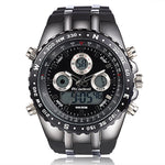 Dual Display Watch - The Quad Readeel™ LED Digital Military Waterproof Sportswatch For Men