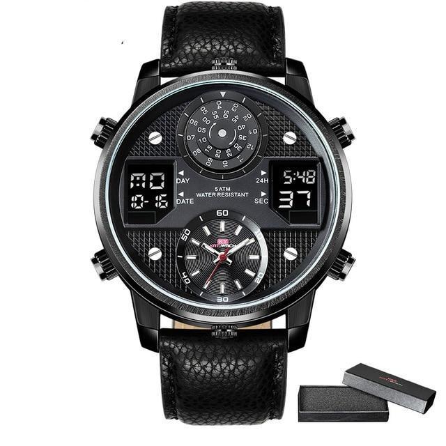 Dual Display Watch - The Sheeny™ Men's Business Chronograph Analog Luminous Waterproof Watch