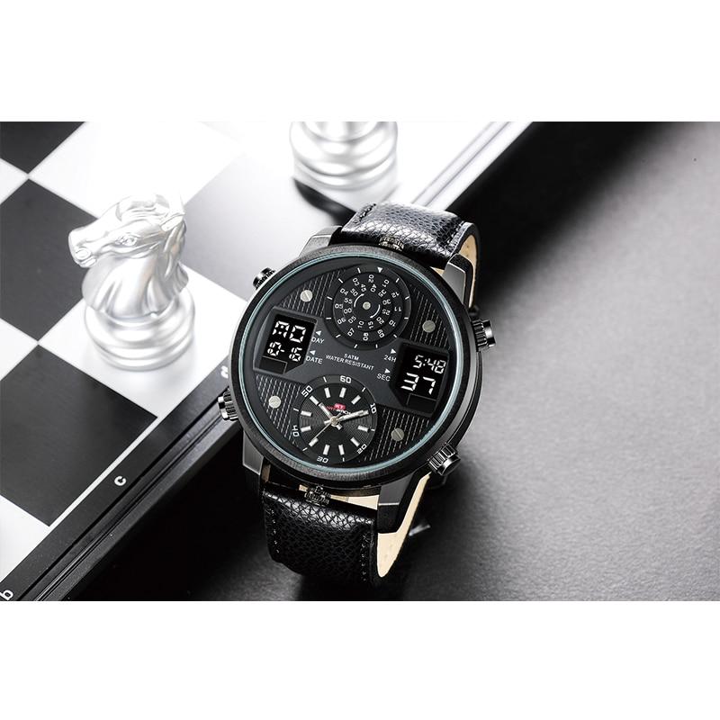 Dual Display Watch - The Sheeny™ Men's Business Chronograph Analog Luminous Waterproof Watch