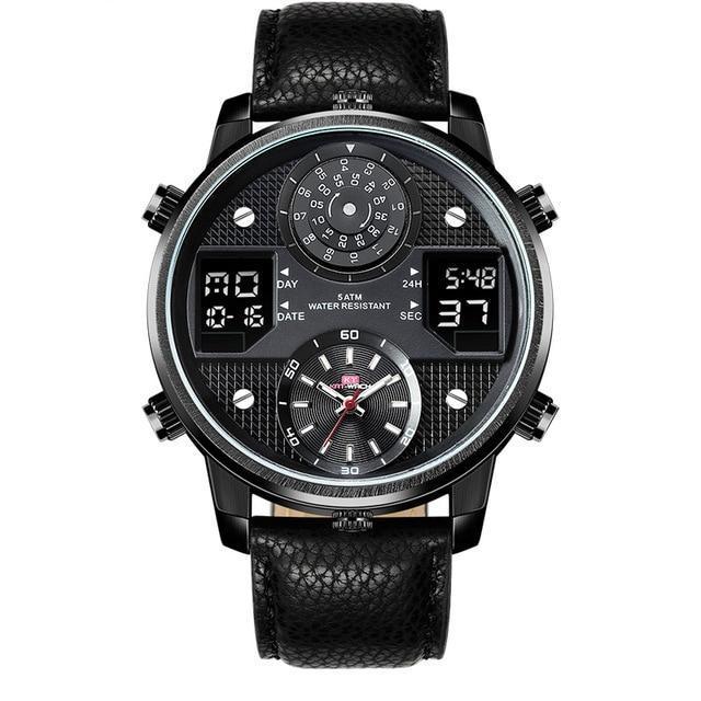 Dual Display Watch - The Sheeny™ Men's Business Chronograph Analog Luminous Waterproof Watch