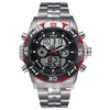 Dual Display Watch - The Tech Hoplw™ Fashion Chrono Waterproof LED Digital Watch For Men
